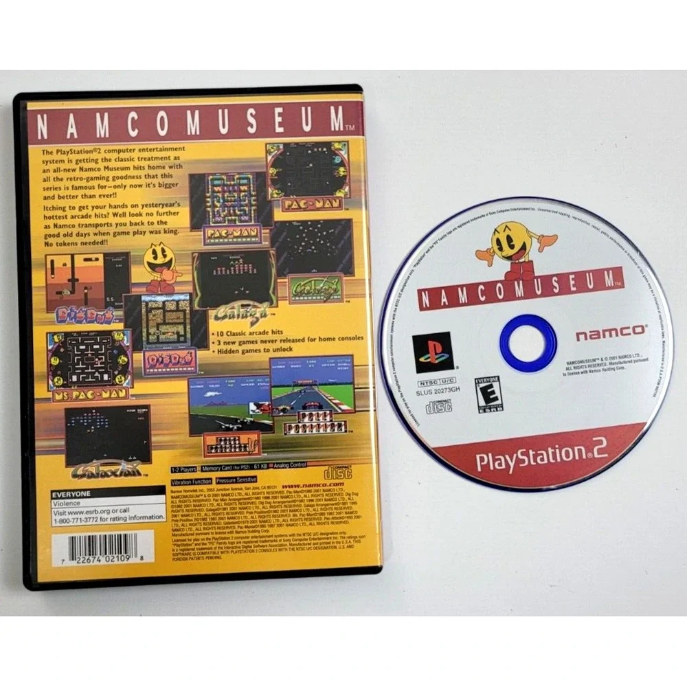 NAMCO MUSEUM - PS2 GAME - COMPLETE! PLAYSTATION‎ 2 GAME PS2  GAME & CASE